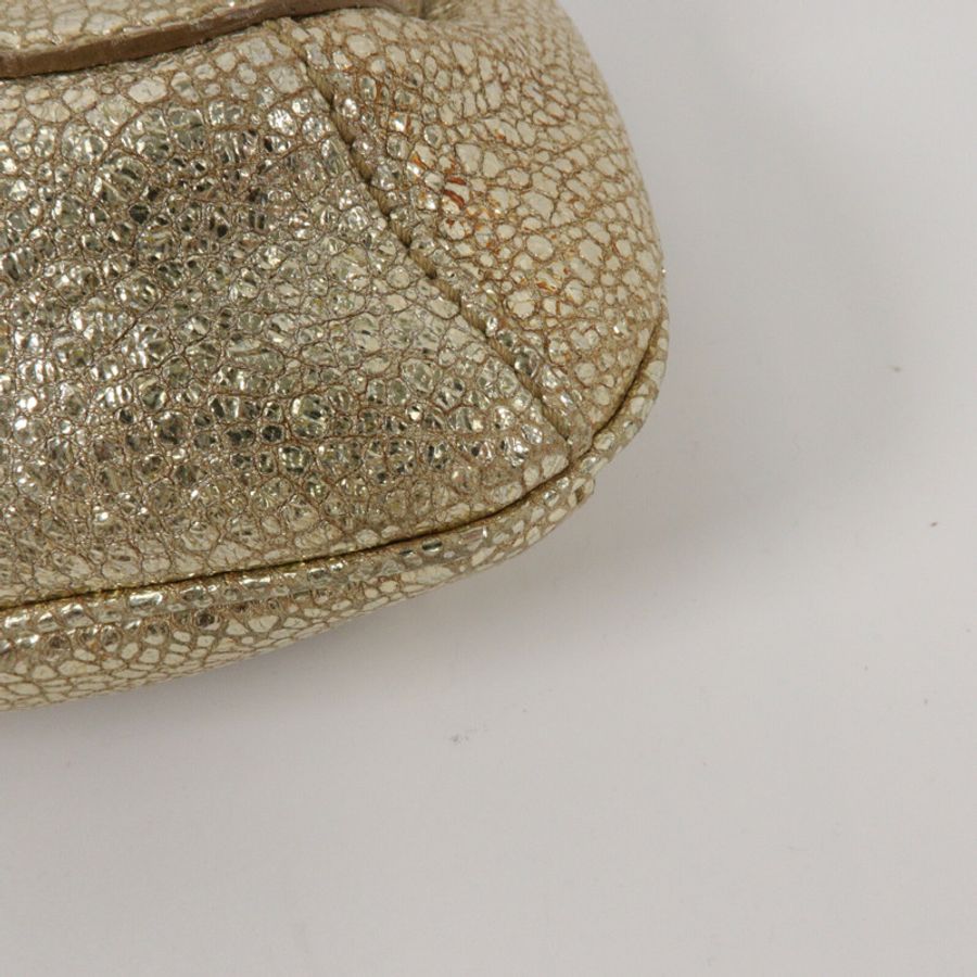 YVES SAINT LAURENT 牛皮皮革Shearling Flap Chain Shoulder Bag鏈帶肩背袋-12