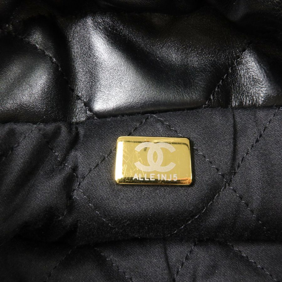 CHANEL 牛皮皮革Chanel 22 Mini鏈帶手挽肩背兩用袋-6
