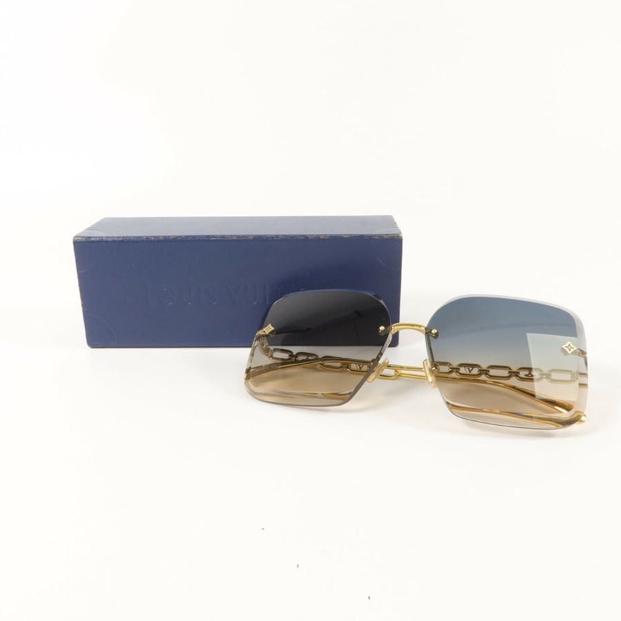 LOUIS VUITTON 金屬/PVC Jewel Square Sunglasses太陽眼鏡-11