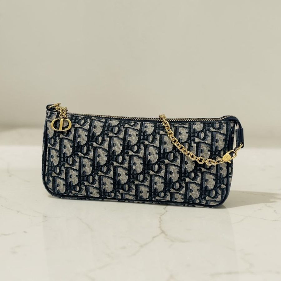 莉亞精品♡ Dior 老花大麻將 二手-0