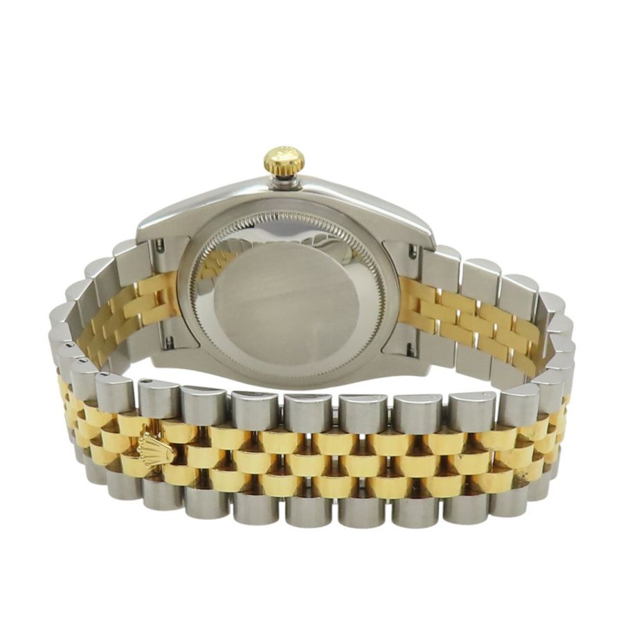 白色錶盤 18K黃金 不鏽鋼 Datejust 36 腕錶【ROLEX 勞力士】 116233-4