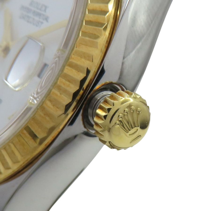 白色錶盤 18K黃金 不鏽鋼 Datejust 36 腕錶【ROLEX 勞力士】 116233-7