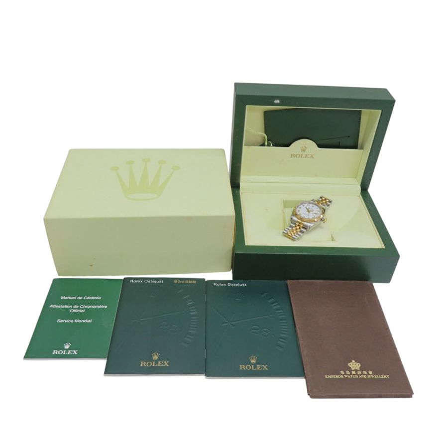 白色錶盤 18K黃金 不鏽鋼 Datejust 36 腕錶【ROLEX 勞力士】 116233-13