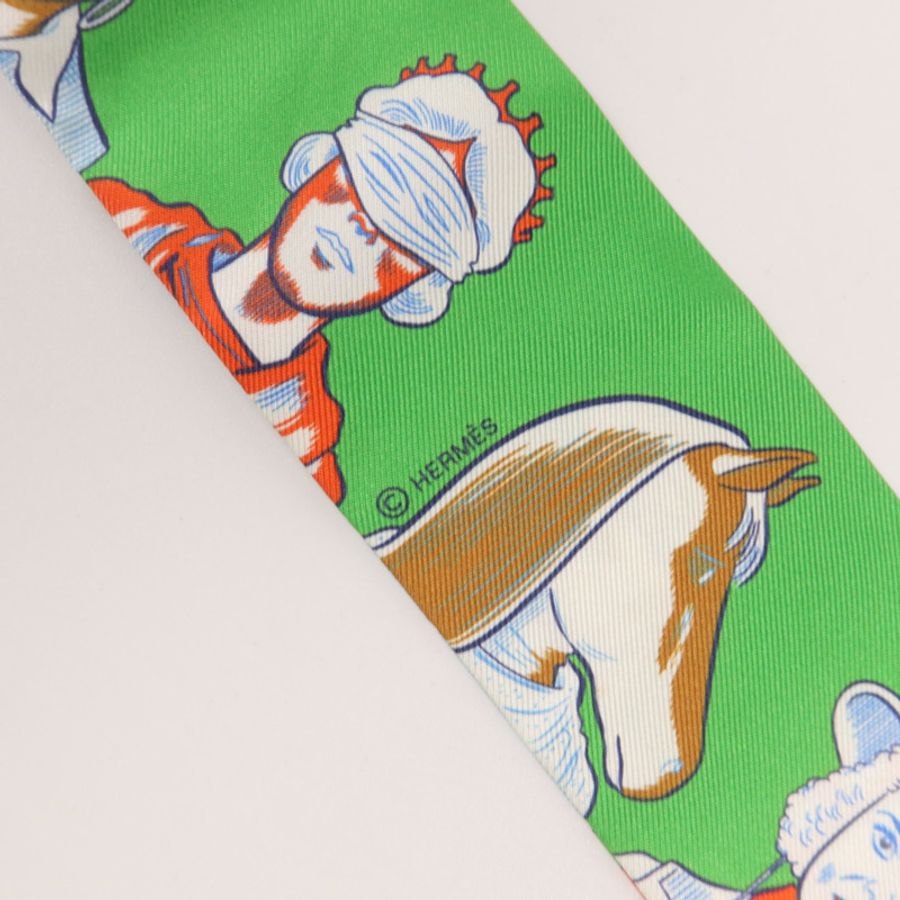 HERMES 絲質Twilly絲巾-5