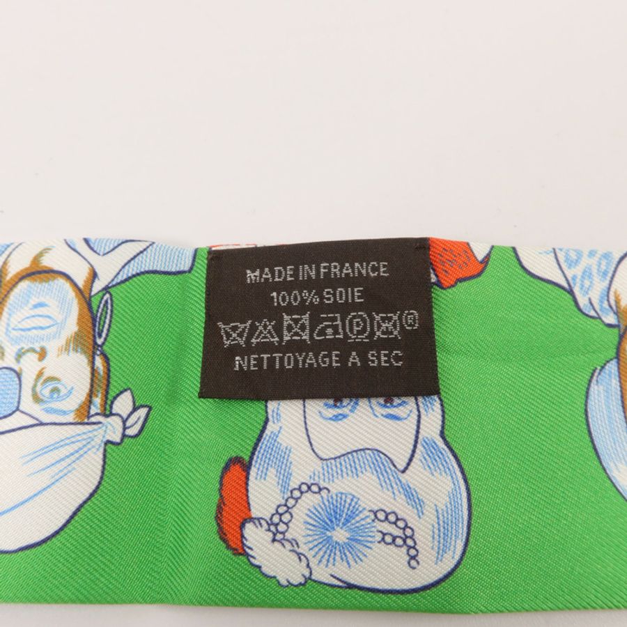 HERMES 絲質Twilly絲巾-6