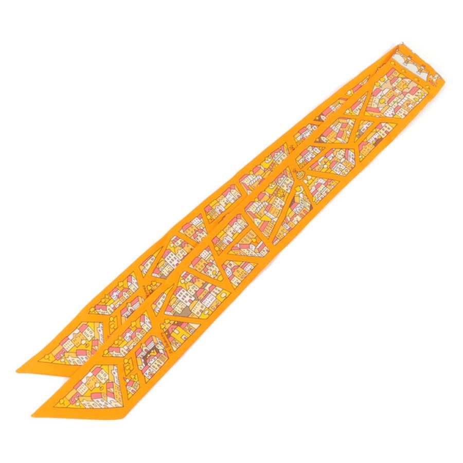 HERMES 絲質Twilly絲巾-1