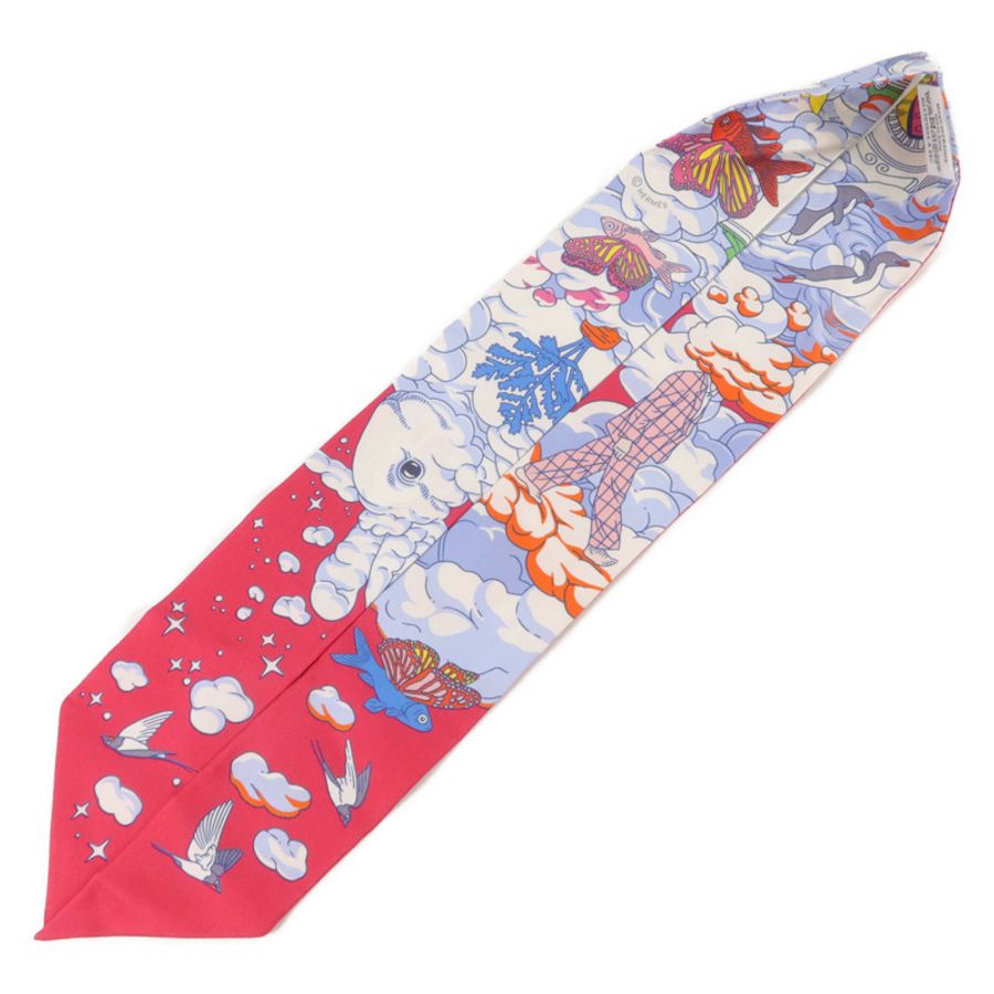 HERMES 絲質Twilly絲巾-2