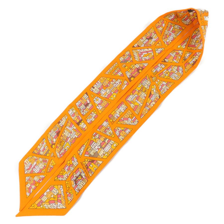 HERMES 絲質Twilly絲巾-2