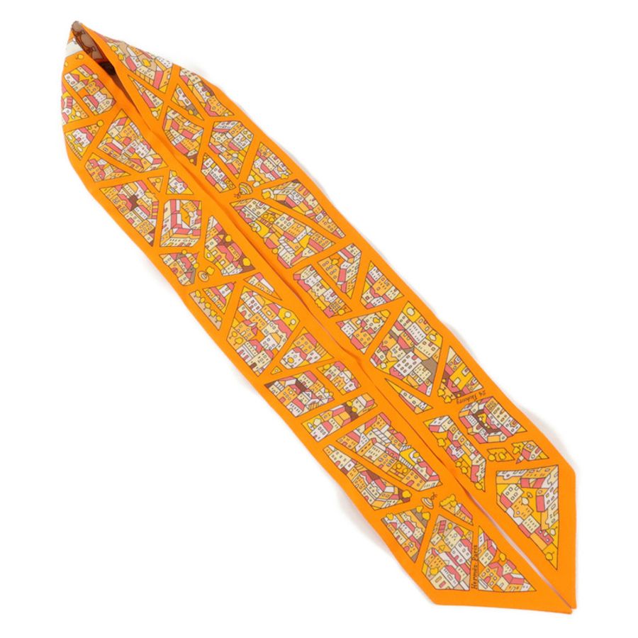HERMES 絲質Twilly絲巾-3