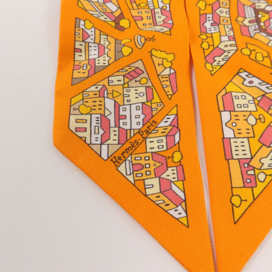 HERMES 絲質Twilly絲巾-4