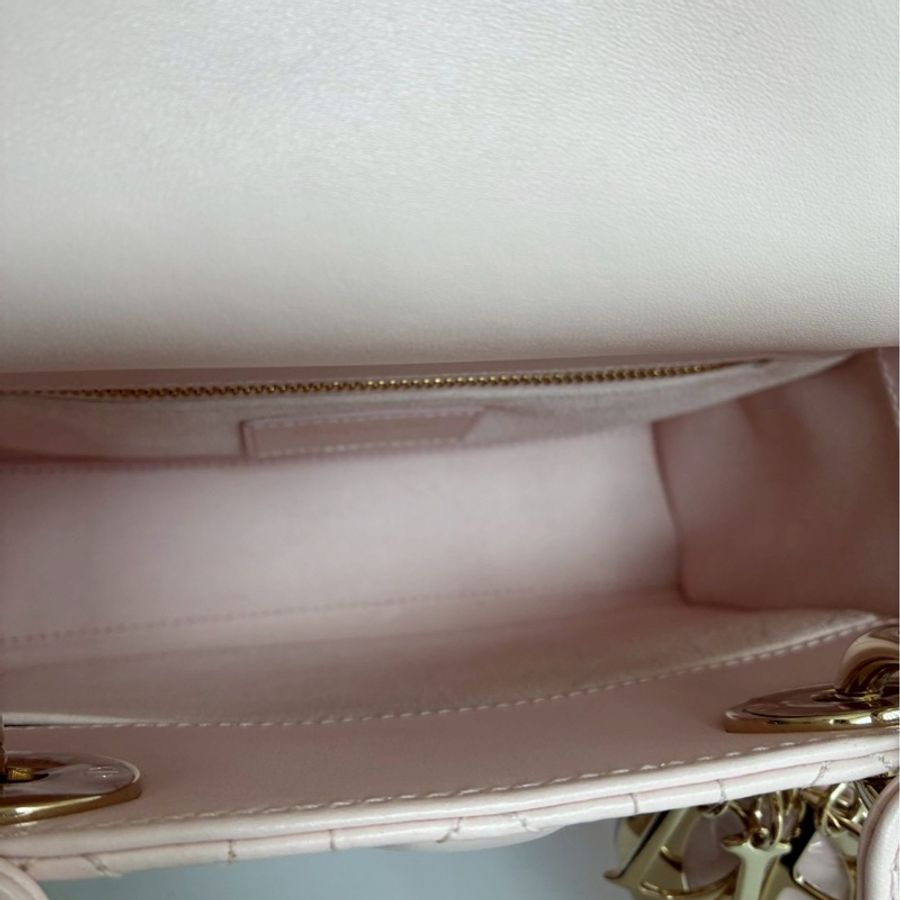 Dior 淡粉色5x4黛妃包🎀溫柔氣質-24