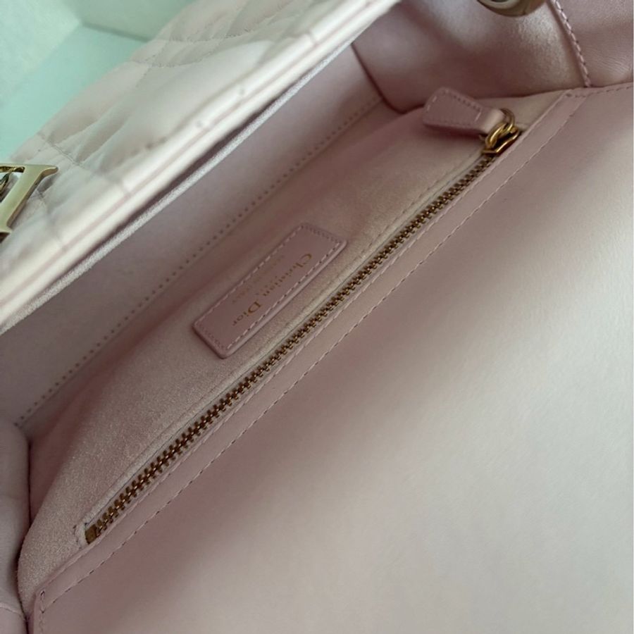Dior 淡粉色5x4黛妃包🎀溫柔氣質-32