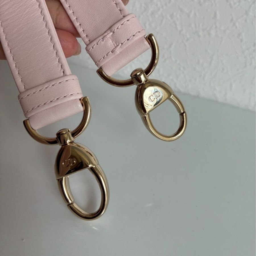Dior 淡粉色5x4黛妃包🎀溫柔氣質-37