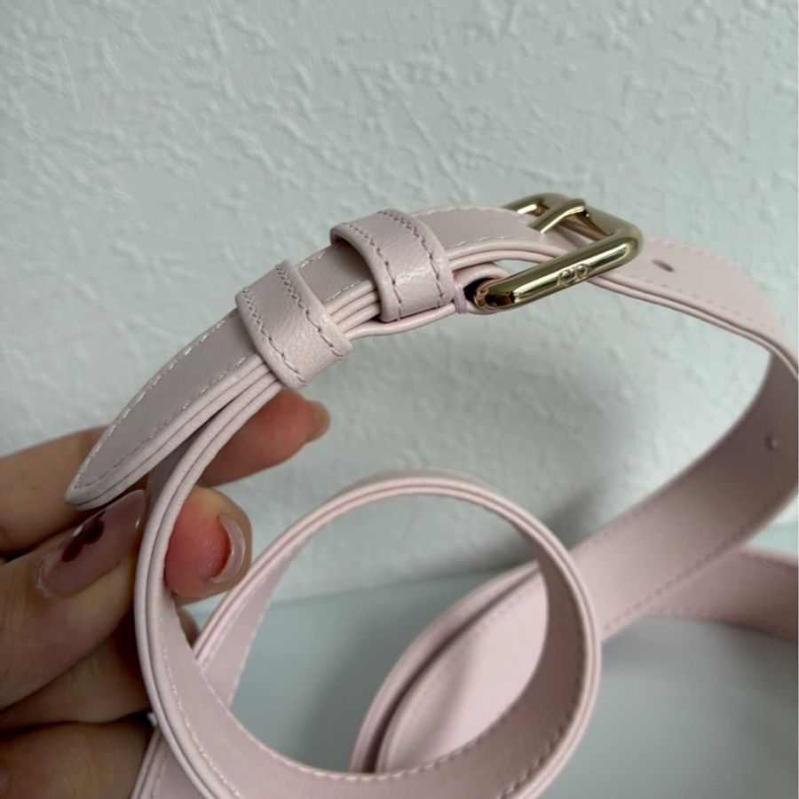 Dior 淡粉色5x4黛妃包🎀溫柔氣質-43