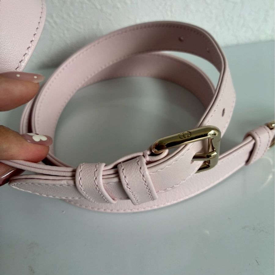 Dior 淡粉色5x4黛妃包🎀溫柔氣質-44