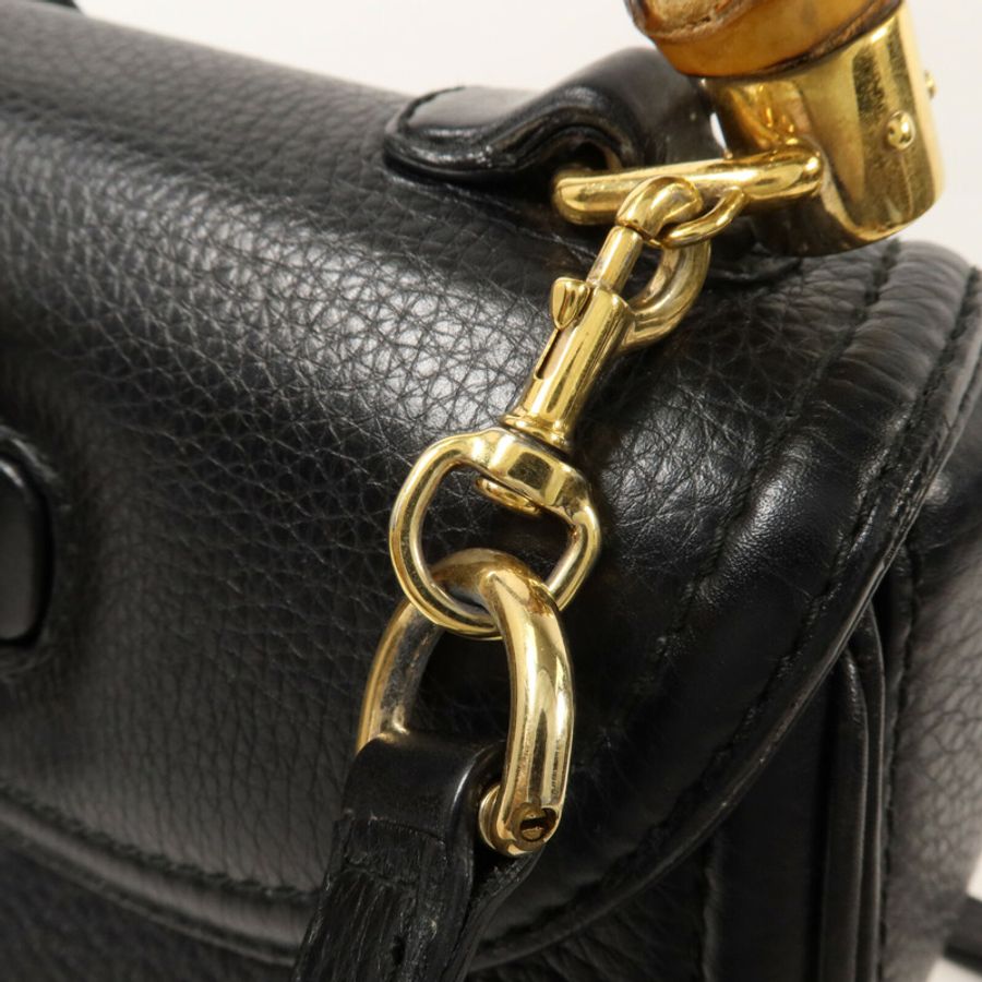 GUCCI 牛皮皮革New Bamboo Top Handle手挽肩背兩用袋-9