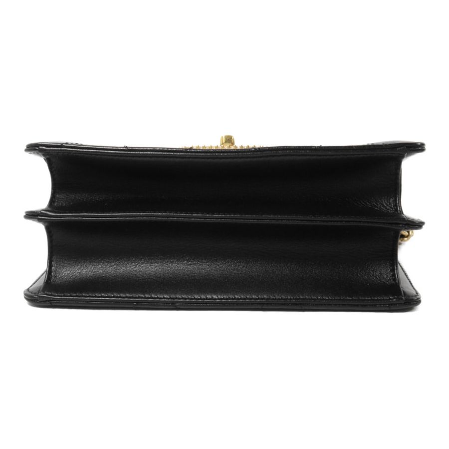 CHANEL 羊皮皮革Octagonal Buckle Mini Flap Bag鏈帶肩背袋-3