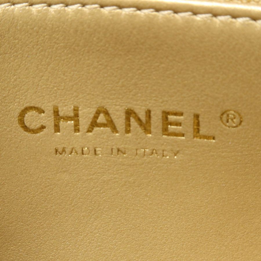 CHANEL 羊皮皮革Octagonal Buckle Mini Flap Bag鏈帶肩背袋-5