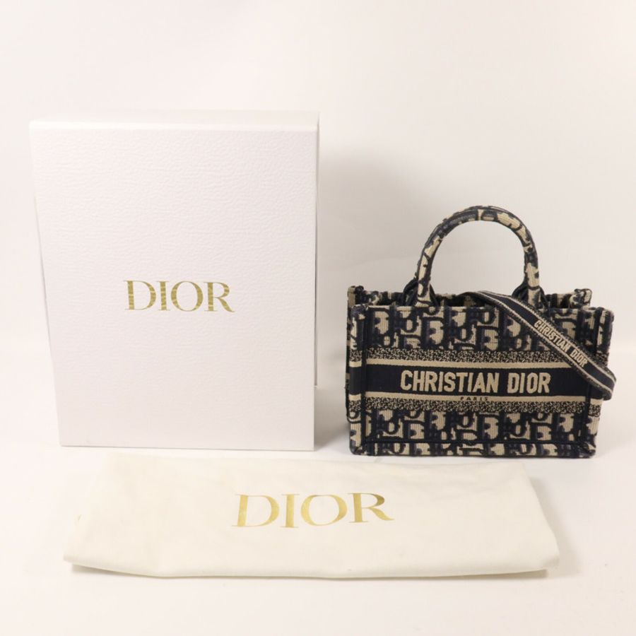 Dior 帆布Book Tote Mini手挽肩背兩用袋-8