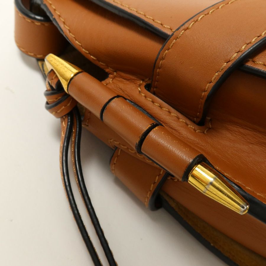 LOEWE 牛皮皮革Small Gate肩背袋-10
