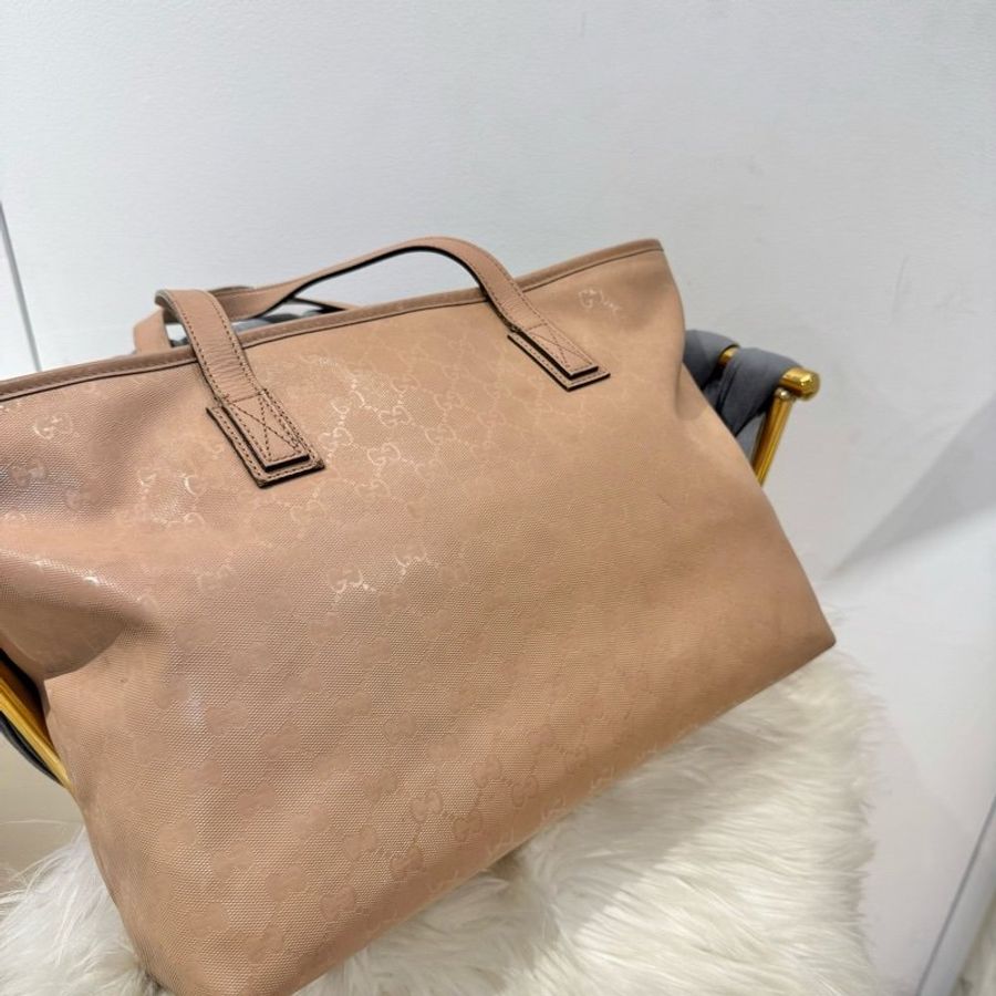 Gucci Imprime Tote Bag pink beige 粉色托特包 手提包-1