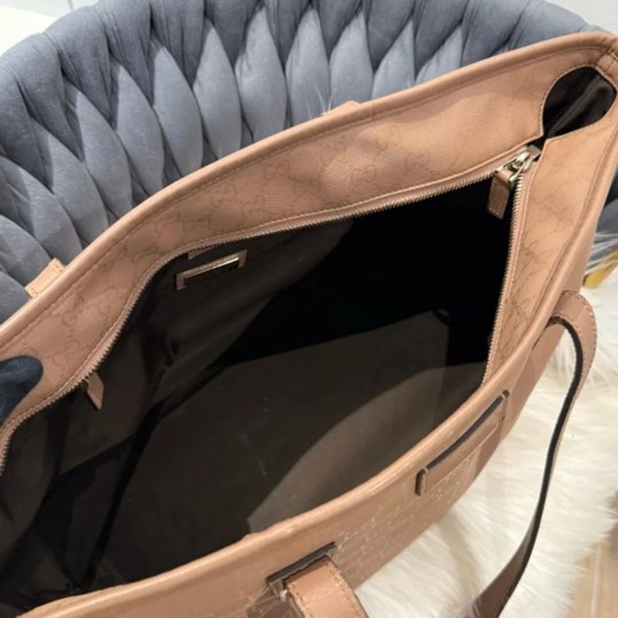 Gucci Imprime Tote Bag pink beige 粉色托特包 手提包-5