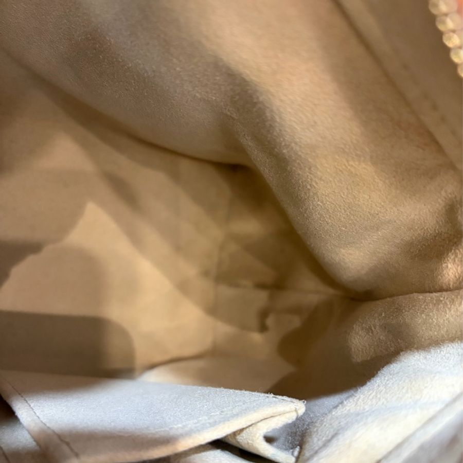 LV M45715 原花 字紋 老花 曼哈頓 金釦抓皺 手提包南瓜包肚臍包-60
