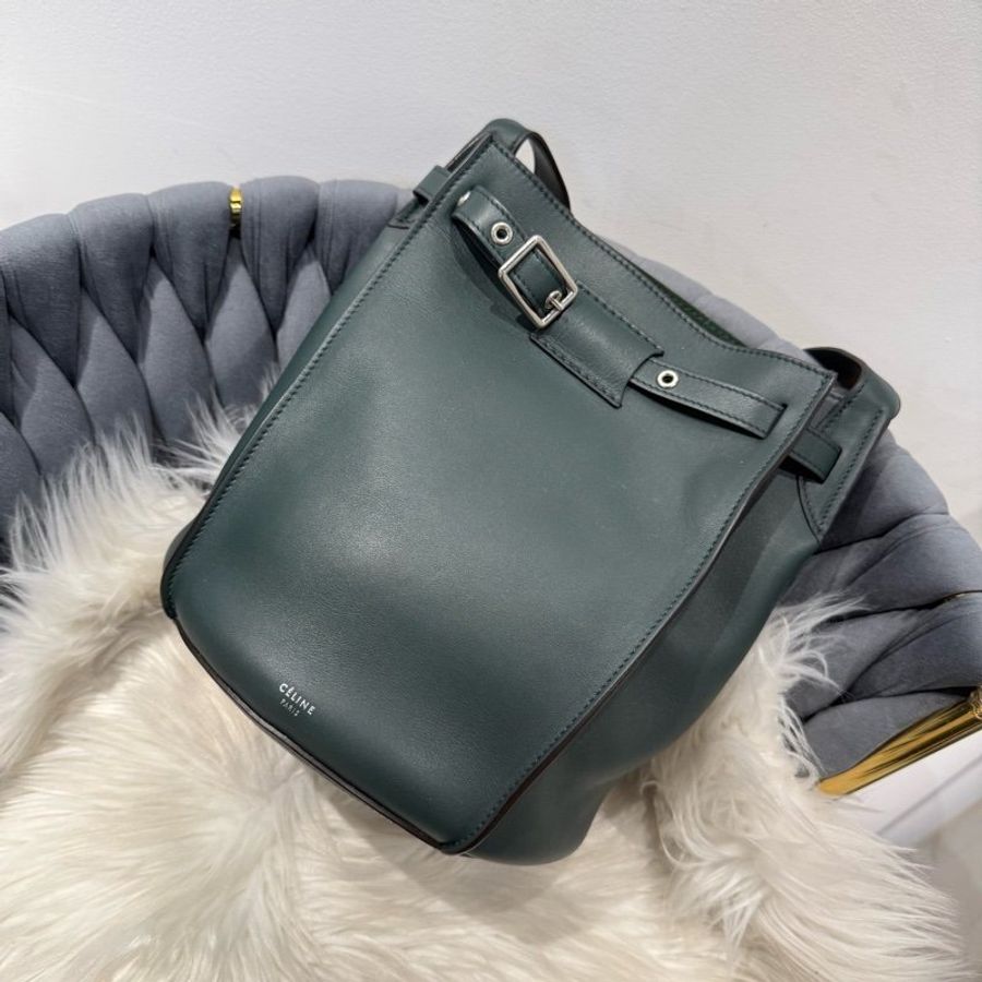 CELINE Big bag Nano Bucket 墨綠水桶包 肩背包-0
