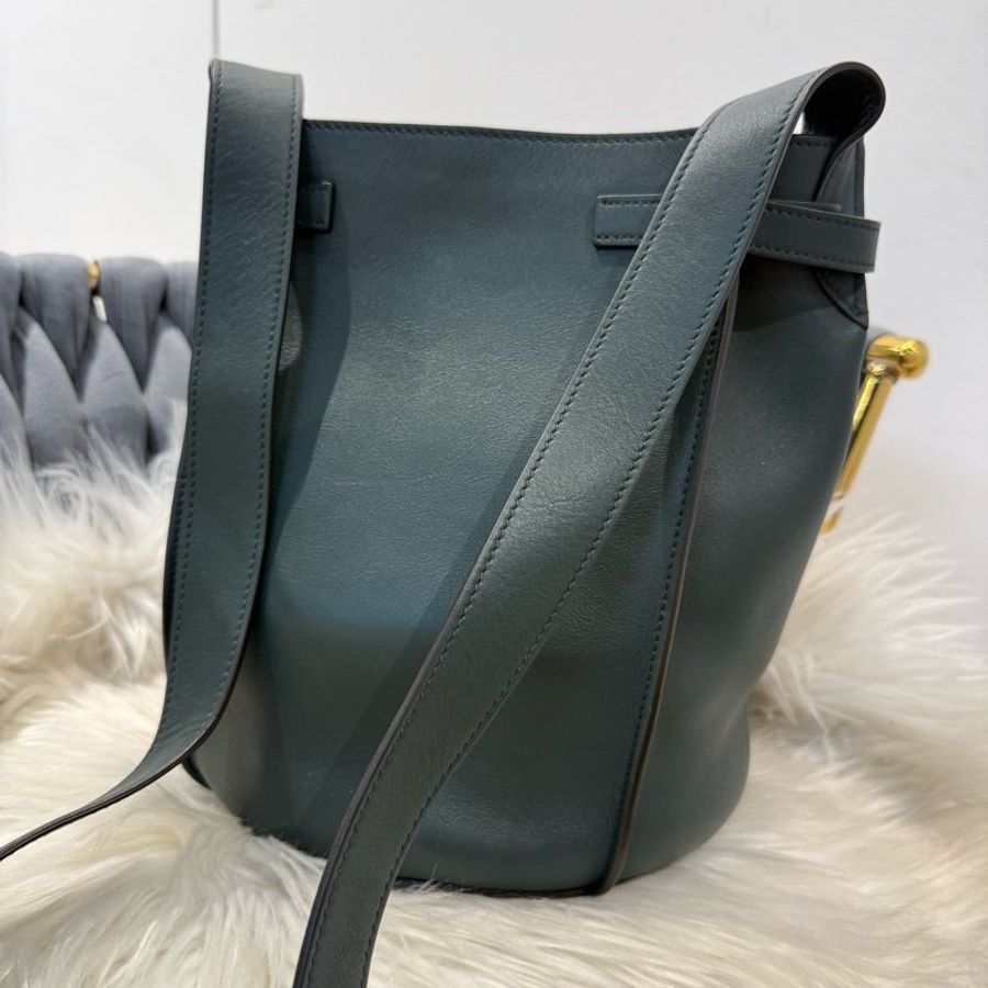 CELINE Big bag Nano Bucket 墨綠水桶包 肩背包-2