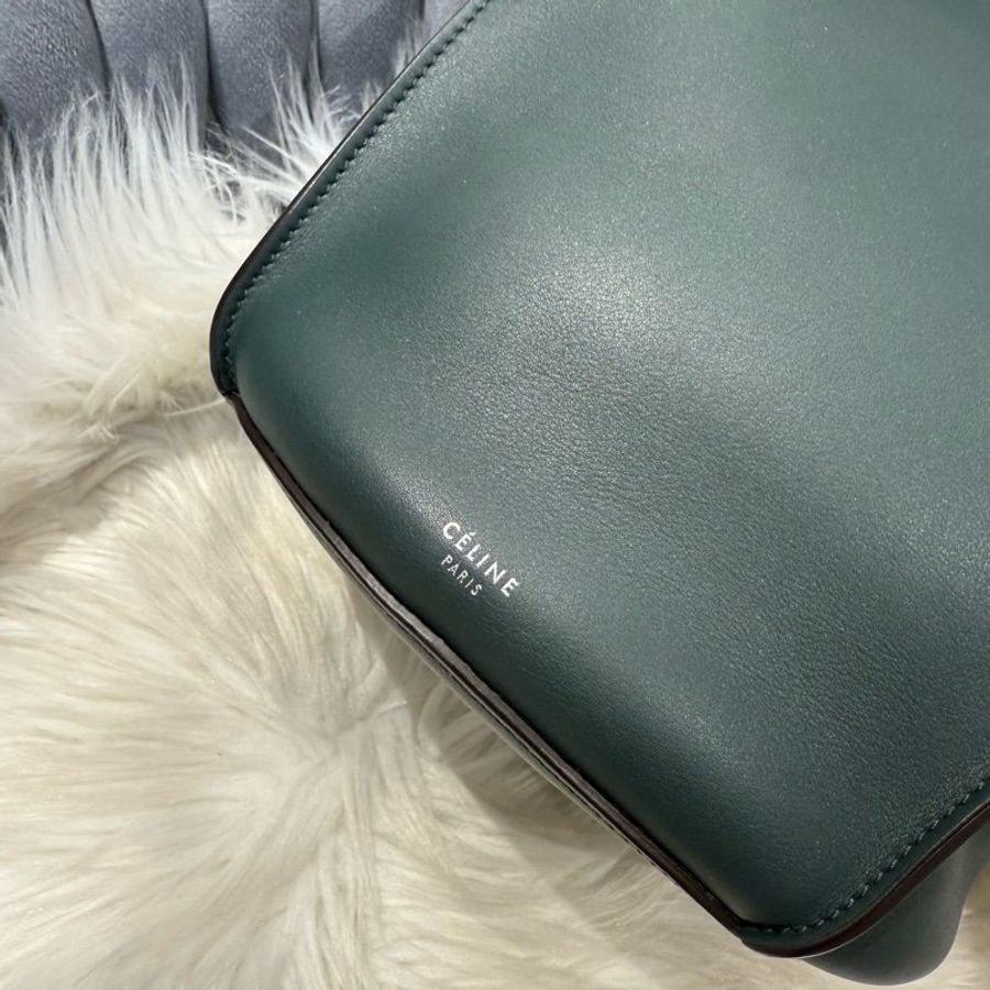 CELINE Big bag Nano Bucket 墨綠水桶包 肩背包-3