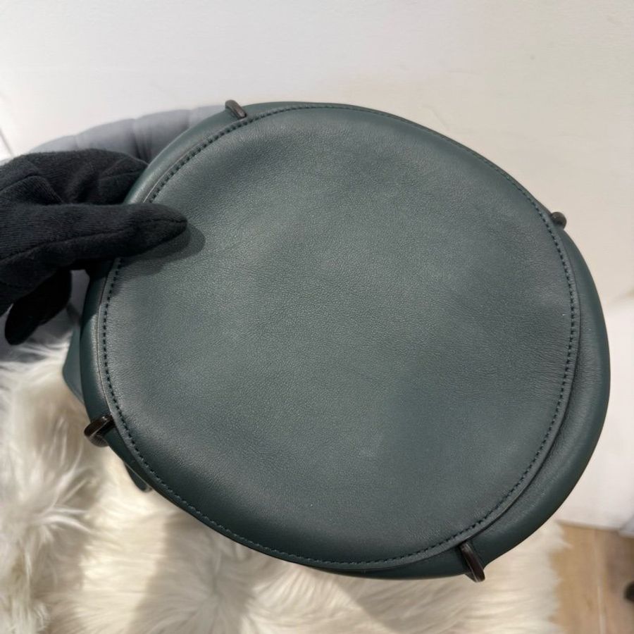 CELINE Big bag Nano Bucket 墨綠水桶包 肩背包-4