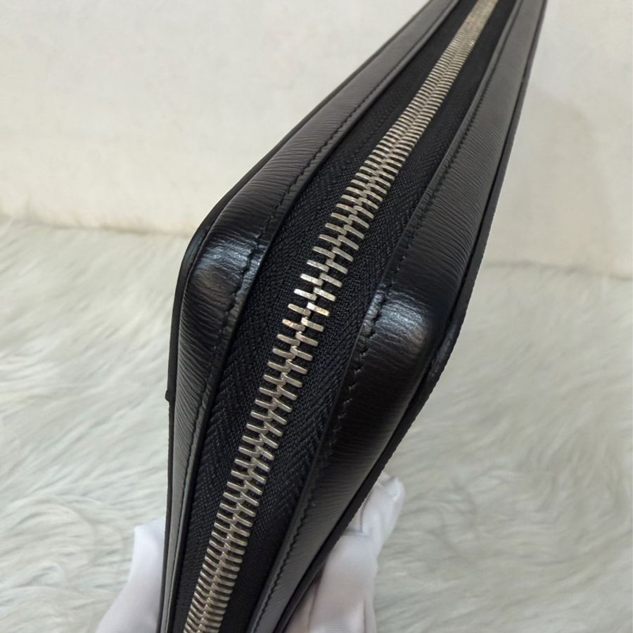 Dior 2DLCA-104XIS 黑皮邊 灰老花 多夾層卡夾 公事包 手拿包 MacBook-16