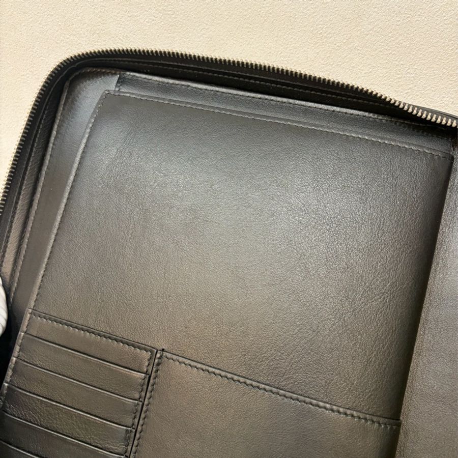 Dior 2DLCA-104XIS 黑皮邊 灰老花 多夾層卡夾 公事包 手拿包 MacBook-33