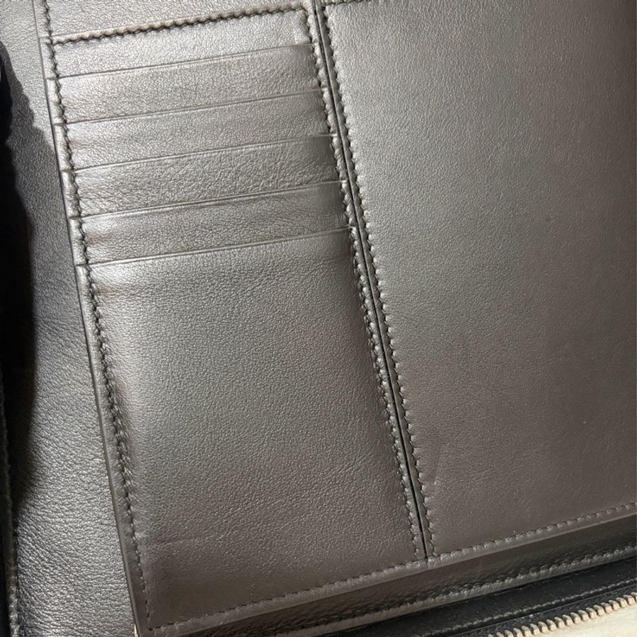 Dior 2DLCA-104XIS 黑皮邊 灰老花 多夾層卡夾 公事包 手拿包 MacBook-34