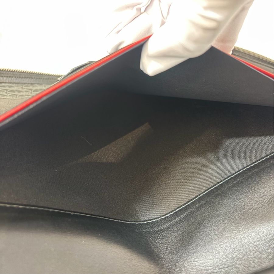 Dior 2DLCA-104XIS 黑皮邊 灰老花 多夾層卡夾 公事包 手拿包 MacBook-48