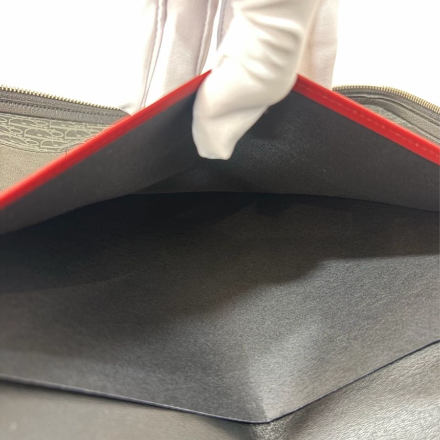 Dior 2DLCA-104XIS 黑皮邊 灰老花 多夾層卡夾 公事包 手拿包 MacBook-49