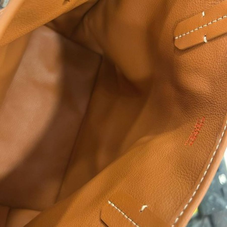東區正精品㊣GOYARD Anjou Mini Tote 全新焦糖色皮革雙面手提袋托特包 RZ6549-11