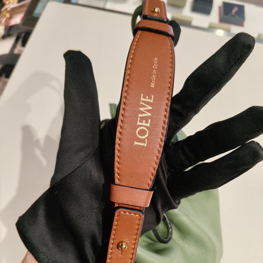 💚 Loewe 羅意威 Flamenco雲朵 牛油果綠福袋包 手提包肩背包斜挎包 底長30cm-8