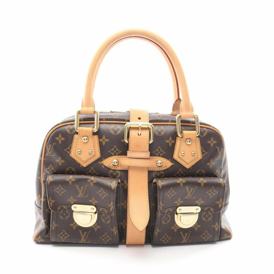 路易威登 Manhattan GM 手提包,塗層帆布和皮革,Monogram 圖案,女士,棕色,M40025-0