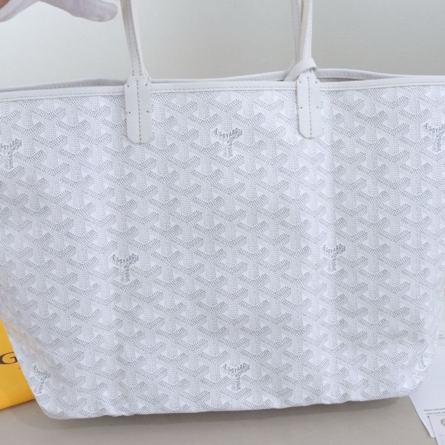 Goyard戈雅 子母購物袋TOTE中號 托特包肩背包 白色-1