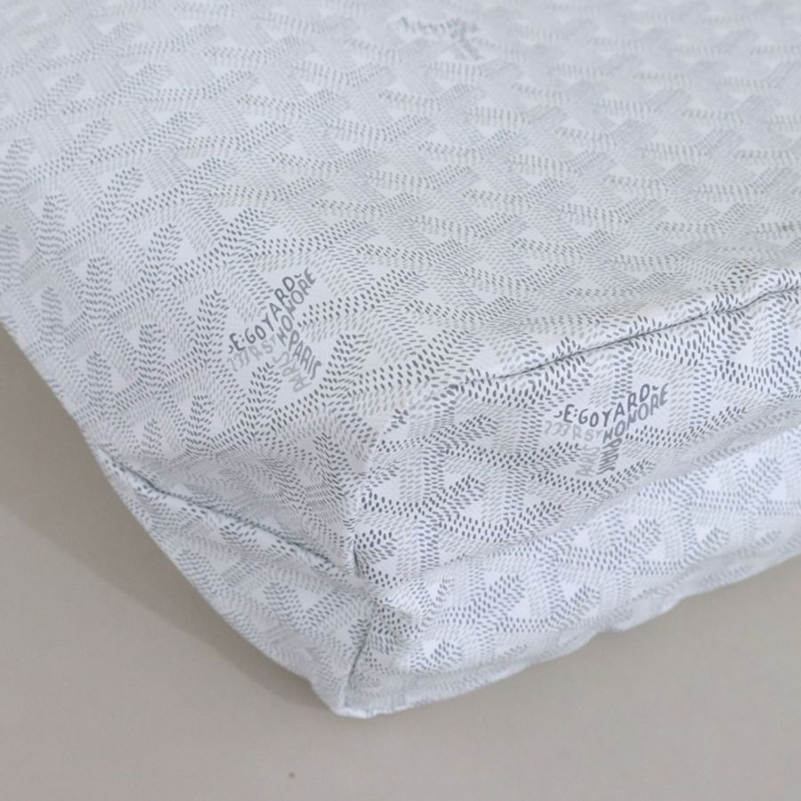 Goyard戈雅 子母購物袋TOTE中號 托特包肩背包 白色-3