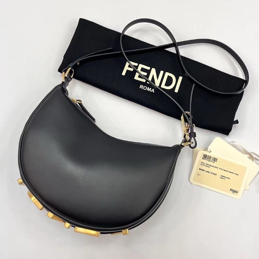 Fendi Fendigraphy Hobo ( Black )-1