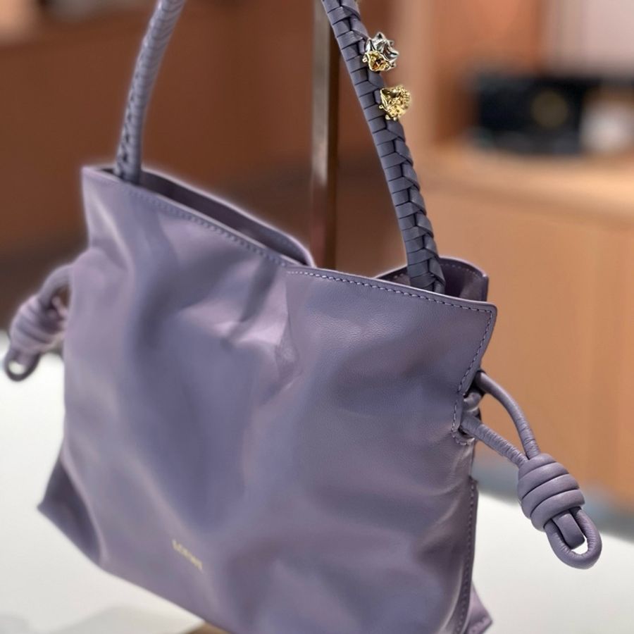 Loewe羅意威 福袋手輓包斜背包 薰衣草淡紫色-3