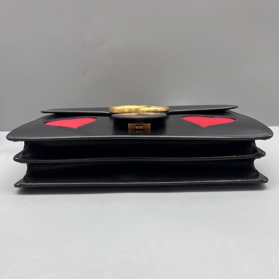 GUCCI 98新 情人節marmont愛心系列鏈條包-2