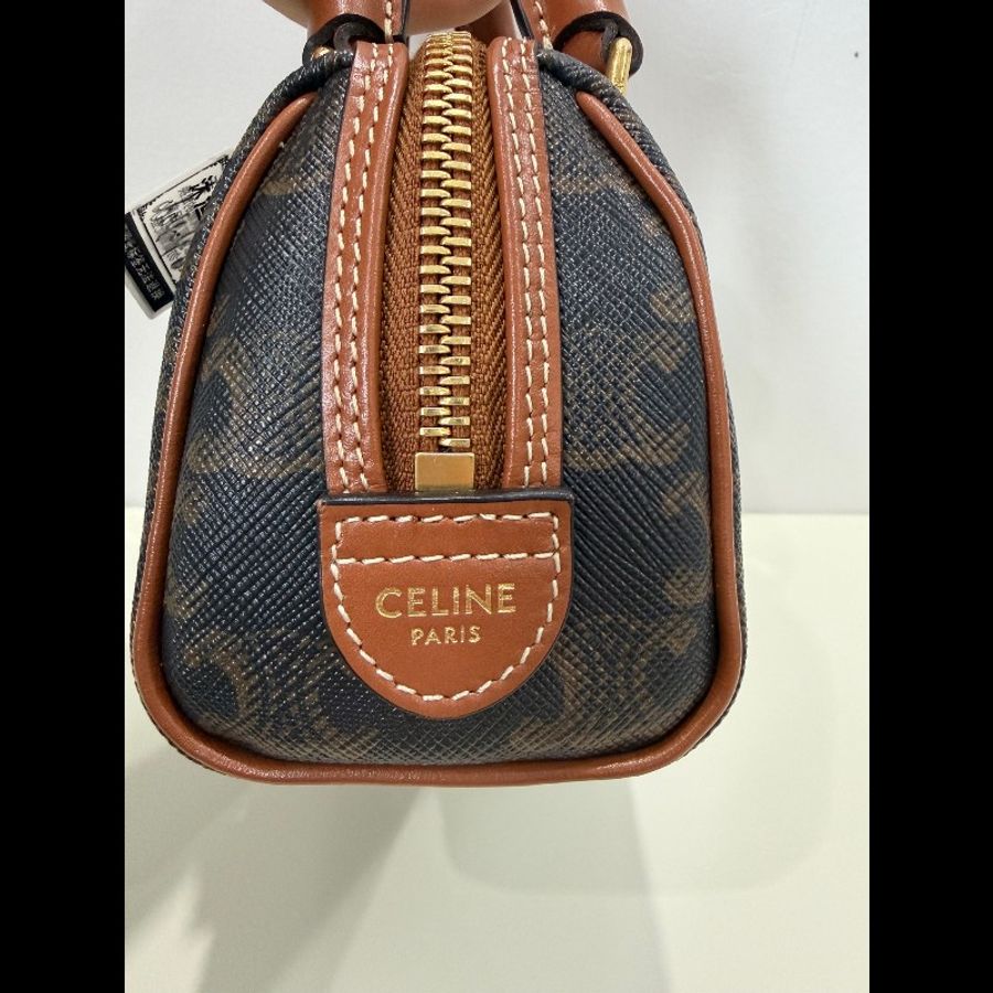 Celine Triomphe 老花波士頓包 nano-3