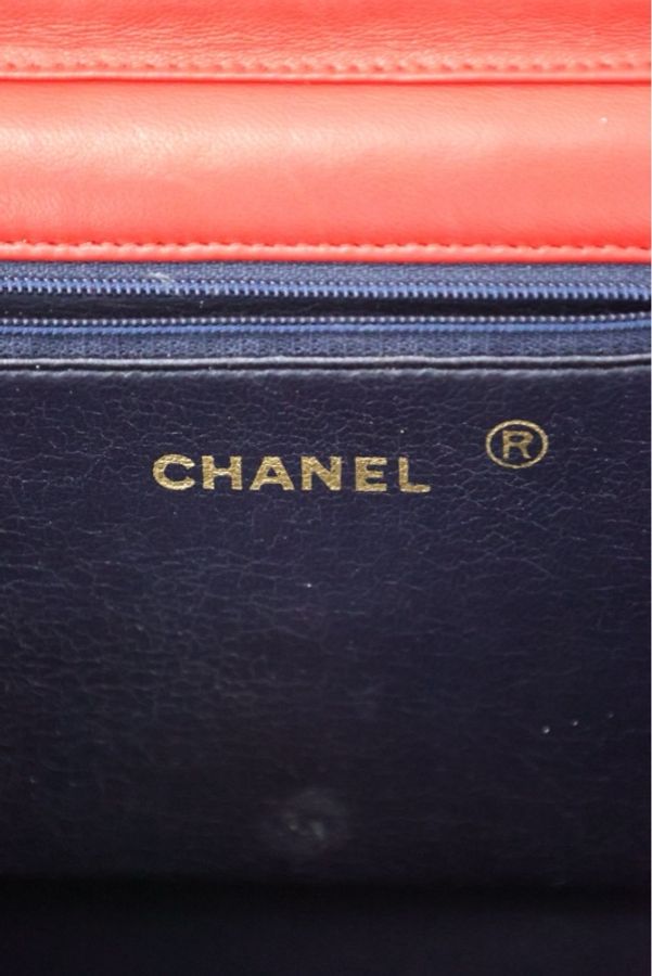 Chanel红金直角信封包单肩包-6