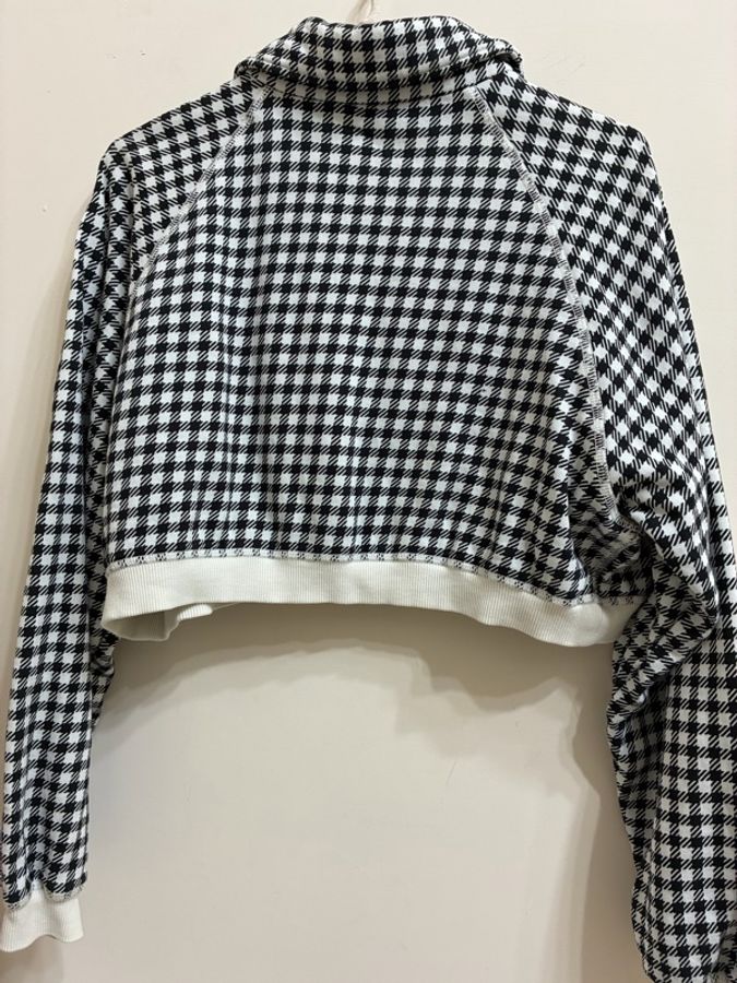 Miumiu 千鳥格紋 棒球外套-11
