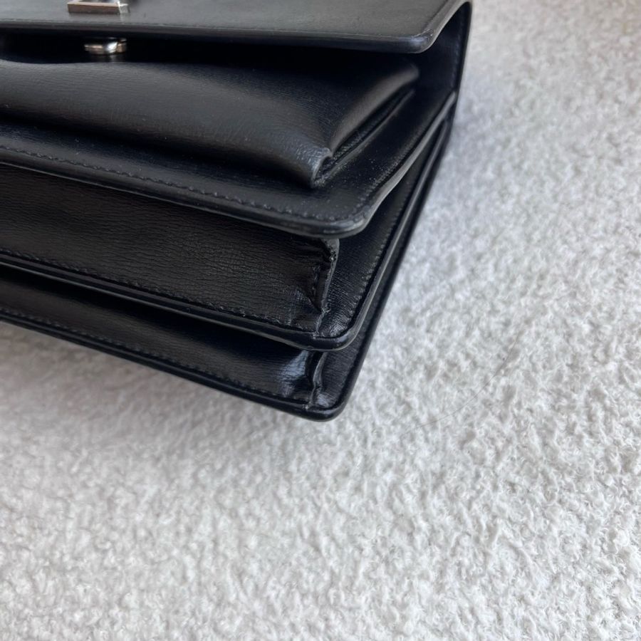 98新好成色🖤#Ysl #黑銀 #牛皮 #日落中號-6