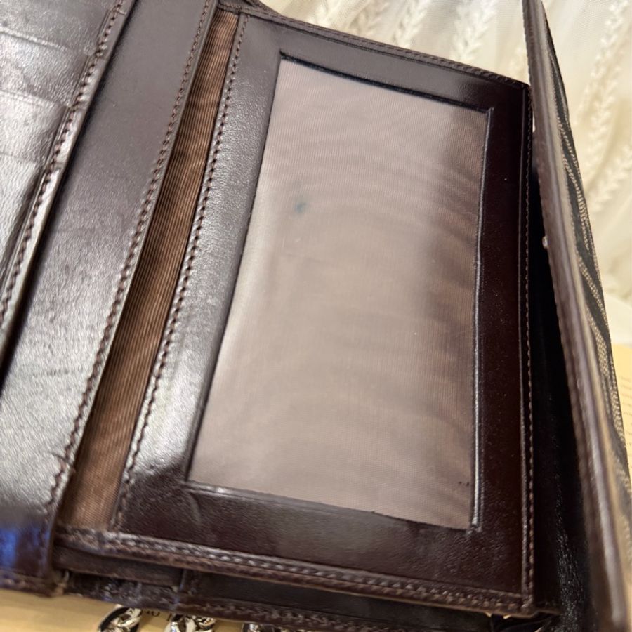 芬迪 經典 老花 翻蓋 長夾 鏈帶包 斜背包 後背包 腋下包 Wallet on Chain-20