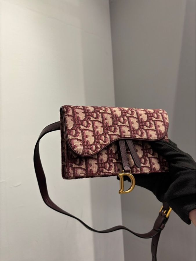 Dior Oblique 紅色老花馬鞍腰包|Classic Trend CT精品|台北東區實體-9